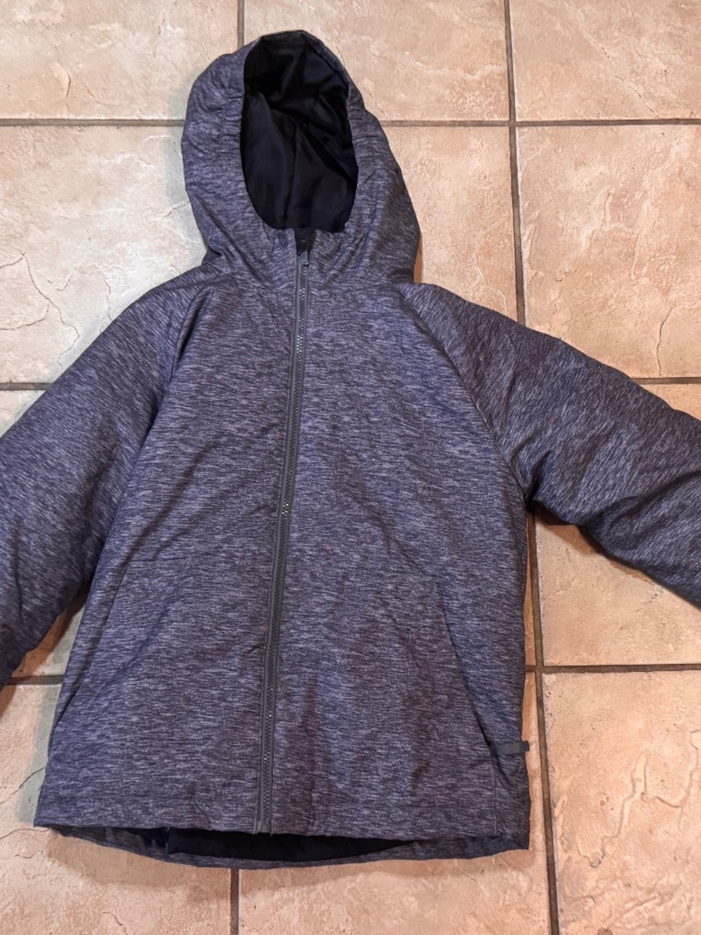 All In Motion Boys Large (12-14)  Winter Coat Warm Jacket Polyester Gray